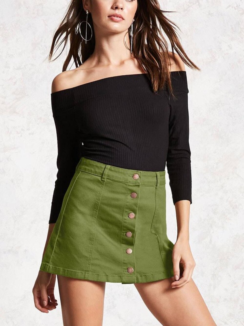 Cargo style mini skirt